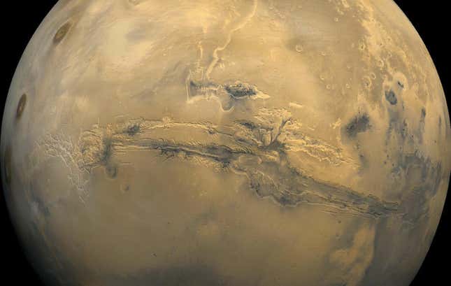Valles Marineris on Mars. 