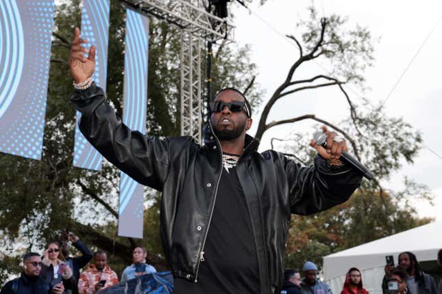 Sean “Diddy” Combs attends Sean “Diddy” Combs Fulfills $1 Million Pledge To Howard University At Howard Homecoming – Yardfest at Howard University on October 20, 2023 in Washington, DC.