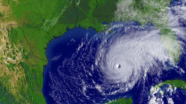 A satellite view of Hurricane Rita on September 22, 2005. Rita intensified over the Loop Current.