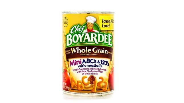 Chef Boyardee Mini ABC's & 123's with meatballs