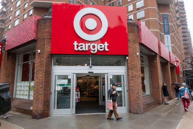 vitrine d’une Target à Manhattan, New York