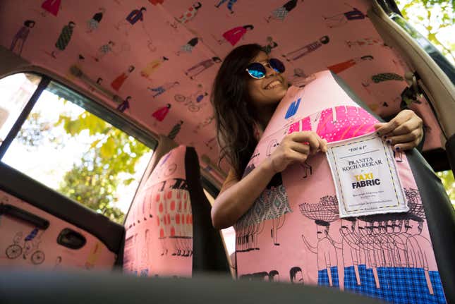 Image for article titled Photos: A Mumbai taxi cab gets a stunning, symbolic makeover from an Indian and Pakistani design dream team