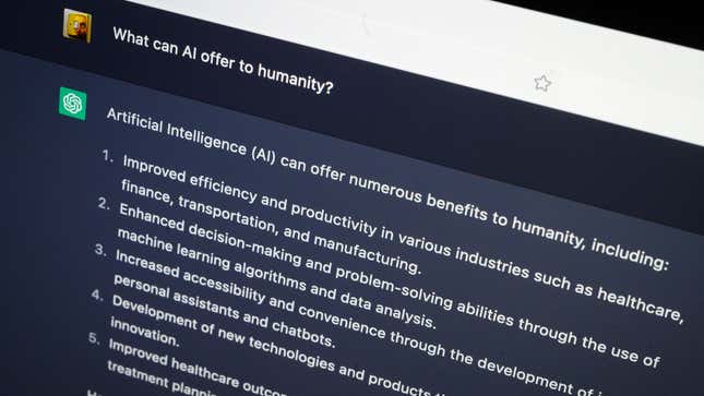 Image for article titled Here Are the Top AI Stories You Missed This Week