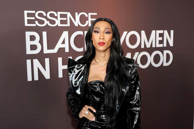 Michaela Jaé Rodriguez attends the 2024 ESSENCE Black Women In Hollywood Awards Ceremony at Academy Museum of Motion Pictures on March 07, 2024 in Los Angeles, California.