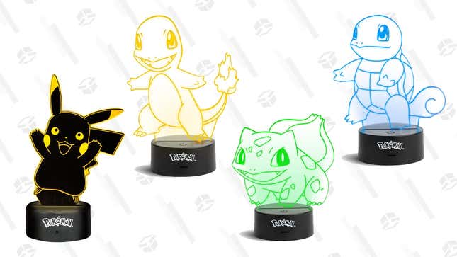 Geeknet Pokémon Acrylic Light – Pikachu | $10 | GameStop
Geeknet Pokémon Acrylic Light – Charmander | $10 | GameStop
Geeknet Pokémon Acrylic Light – Bulbasaur | $10 | GameStop
Geeknet Pokémon Acrylic Light – Squirtle| $10 | GameStop