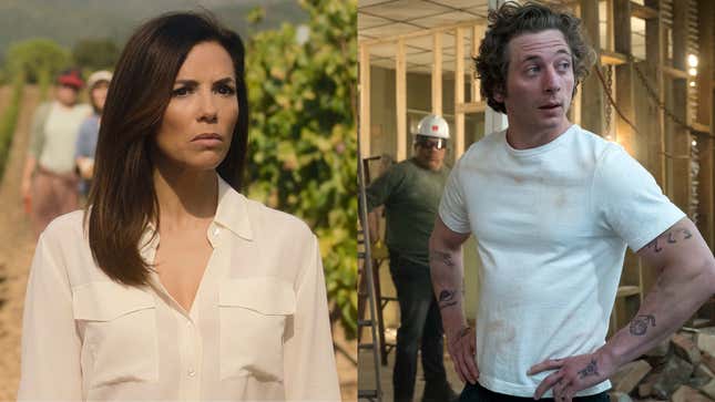 Eva Longoria in Land Of Women; Jeremy Allen White in The Bear