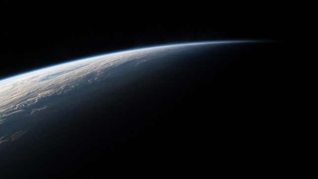A view of Earth from orbit.