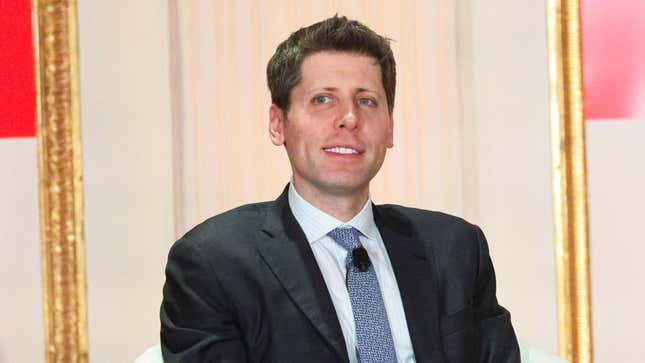 Sam Altman speaks onstage during A Year In TIME at The Plaza Hotel in December 2023.