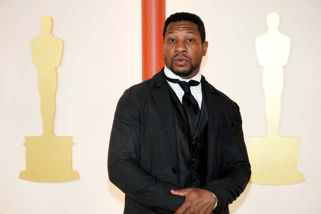 Jonathan Majors attends the 95th Annual Academy Awards on March 12, 2023 in Hollywood, California.