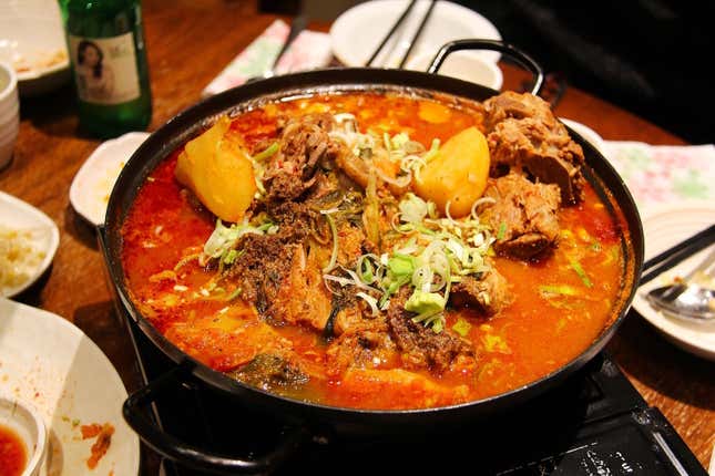 korean beef stew food