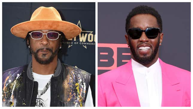 Katt Williams. left; Diddy.