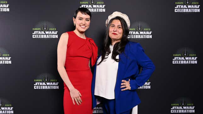 Daisy Ridley and Sharmeen Obaid-Chinoy