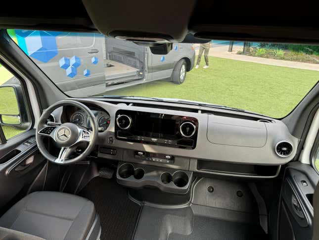 Interior view of a 2024 Mercedes-Benz eSprinter