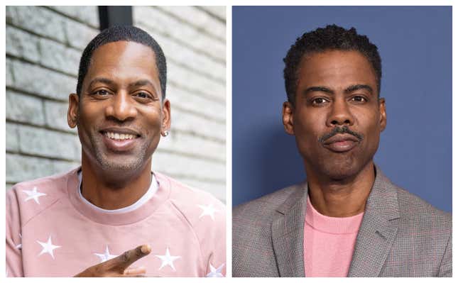 Tony Rock, links; Chris Rock.