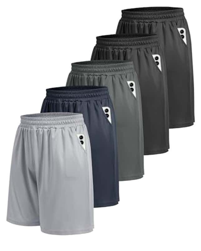 Image for article titled BOOJO 5 Pack Athletic Gym Mens Shorts, Now 33% Off