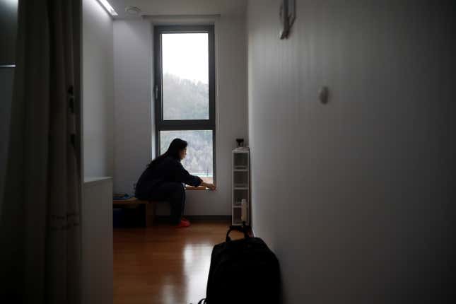 Image for article titled Photos: Overworked South Koreans are finding solace in a fake prison