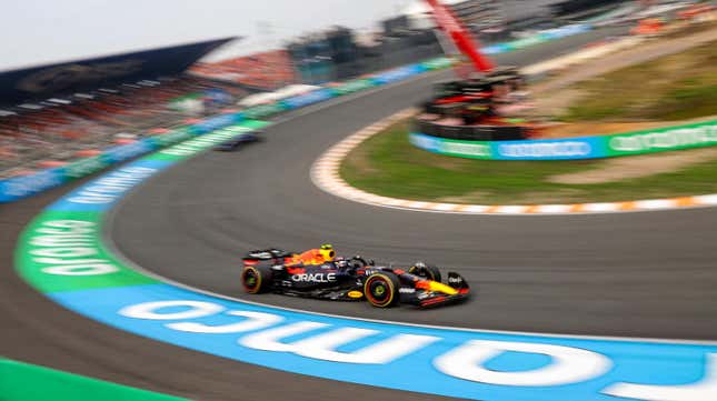 Sergio Perez of Red Bull Racing at the 2022 Dutch Grand Prix.