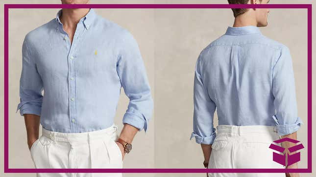 Image for article titled Elevate Your Summer Wardrobe with Polo Ralph Lauren Men&#39;s Linen Shirts, 35% Off at Macy&#39;s!