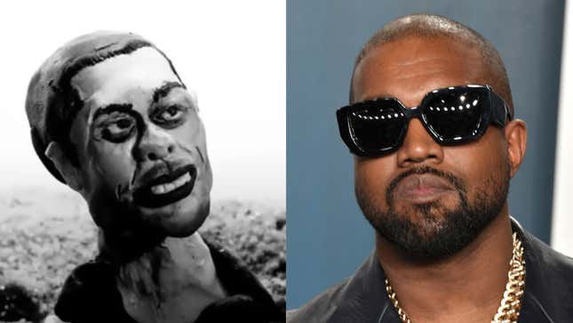Image for article titled Kanye Says His Pete Davidson Video Was 'Therapy'