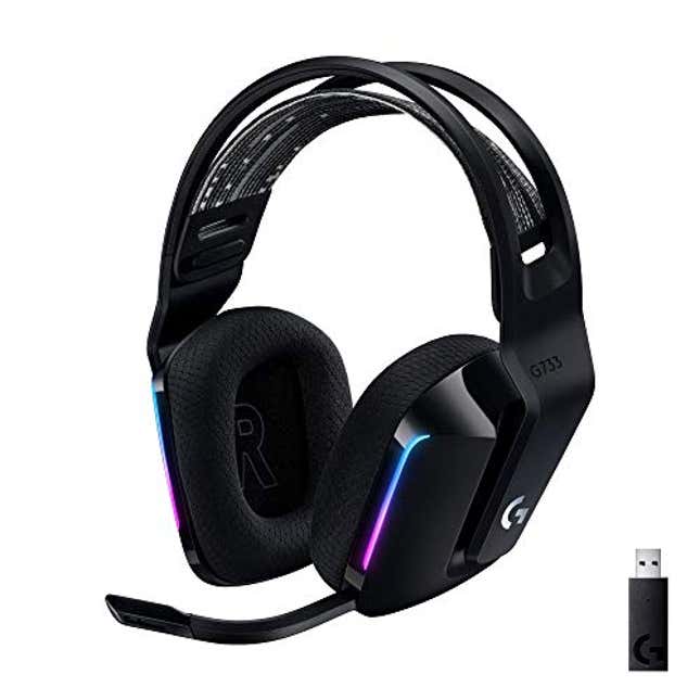 Image for article titled Logitech G733 Lightspeed Wireless Gaming Headset with Suspension Headband, Now 27% Off