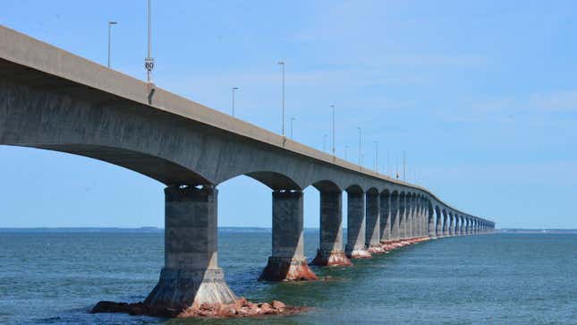 A photo of the Confederation Bridge. 