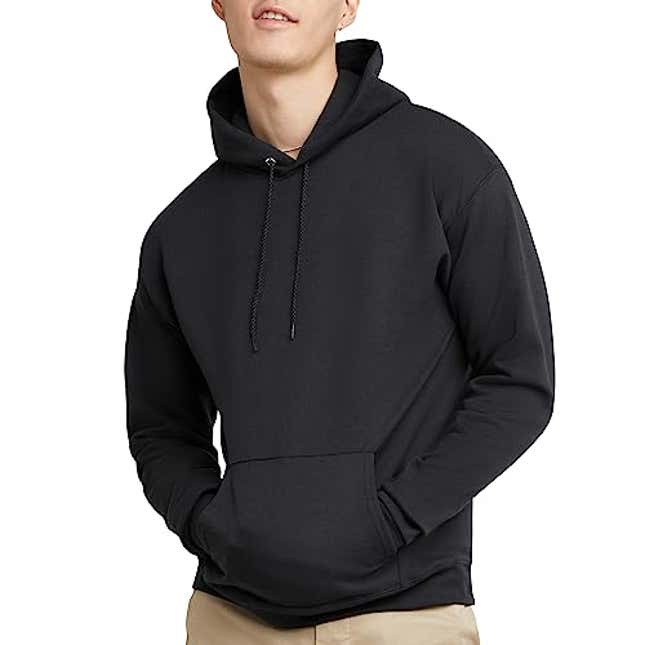 Hanes mens pullover ecosmart fleece hooded sweatshir sale