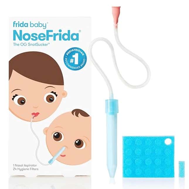 Image for article titled Frida Baby NoseFrida SnotSucker Nasal Aspirator for Baby, Now 25% Off