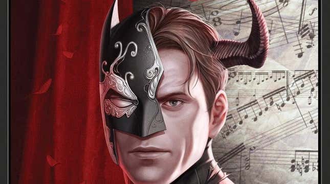 Variant cover to Detective Comics #1062, showing Batman in a gothic opera mask. 