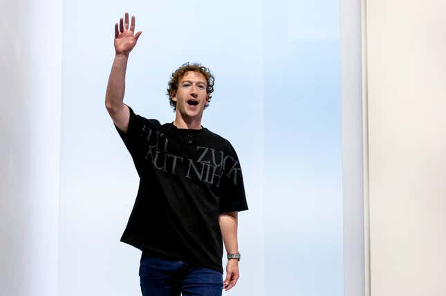 Meta-CEO Mark Zuckerberg kommt am Mittwoch, den 25. September 2024, zur Meta-Connect-Veranstaltung.