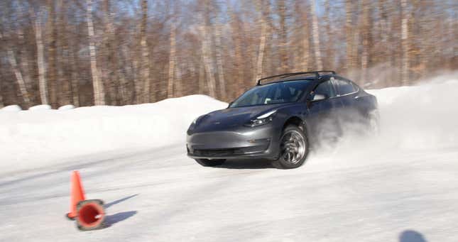 Image for article titled Is A Lifted Tesla Model 3 The Perfect Car For Rallying?