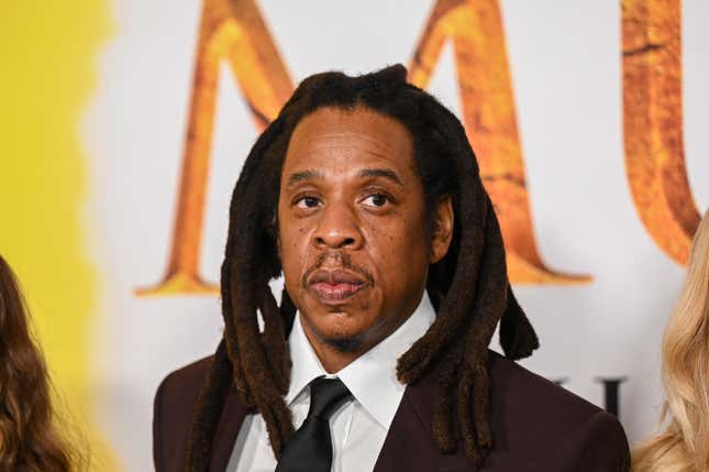 Jay-Z at the “Mufasa: The Lion King” premiere at Dolby Theatre on December 09, 2024 in Los Angeles, California.