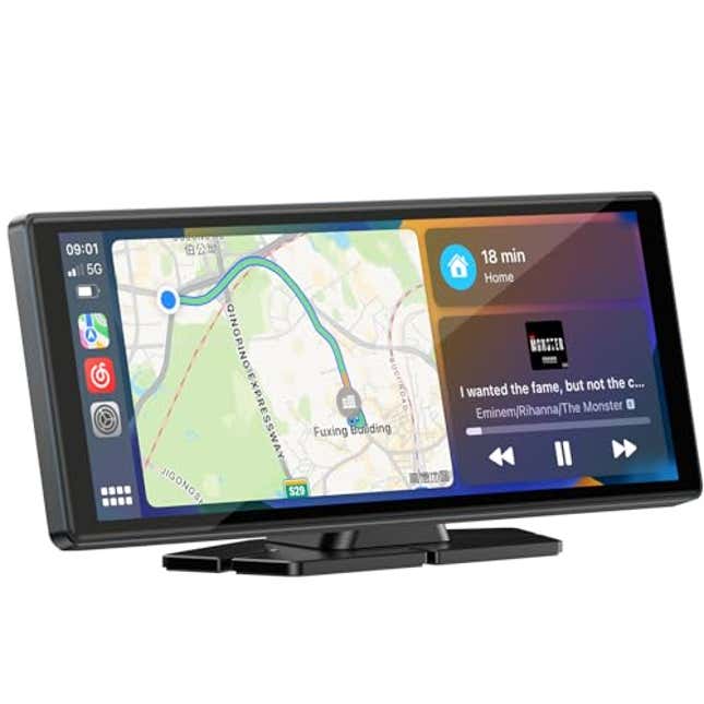 Image for article titled LAMTTO 9.26-inch Wireless CarPlay Screen for Car Compatable with Apple CarPlay& Android Auto, Now 30% Off