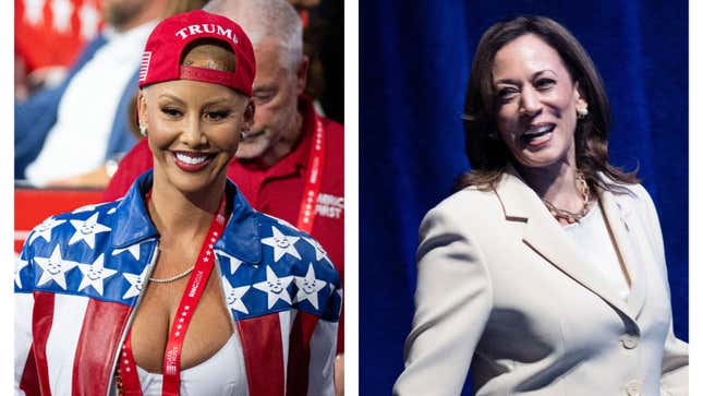 Image for article titled The Irony! Amber Rose Accuses Kamala Harris Of Using Megan Thee Stallion To Pander To Black Folks