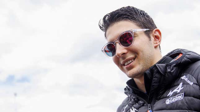 A photo of Alpine driver Esteban Ocon. 