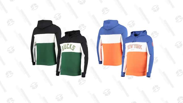 Junk Food Colorblock Fleece NBA Hoodie | $56 | Fanatics | Use Code LEAF