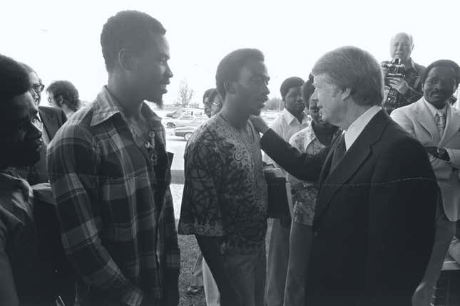 Image de l'article intitulé 16 photos montrant comment les Noirs ont couché avec Jimmy Carter