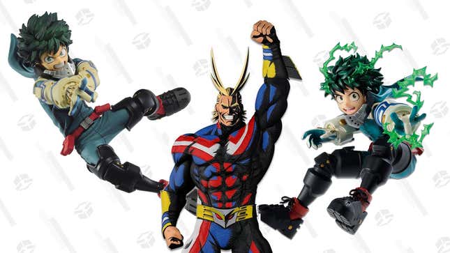 All Might World Colosseum Modeling Statue | $51 | GameStop
Izuku Midoriya The Amazing Heros Volume 13 Statue | $21 | GameStop
Izuku Midoraya Go and Go! Statue | $31 | GameStop