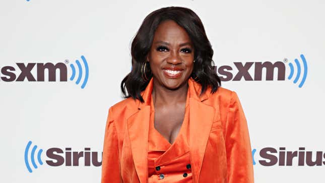 Viola Davis visits the SiriusXM Studios on April 28, 2022 in New York City.