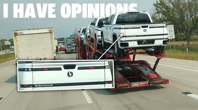 Image for article titled Lordstown Motors&#39; Endurance EV Pickup Truck Sure Has Some Crappy Taillights UPDATE: They&#39;re Placeholders