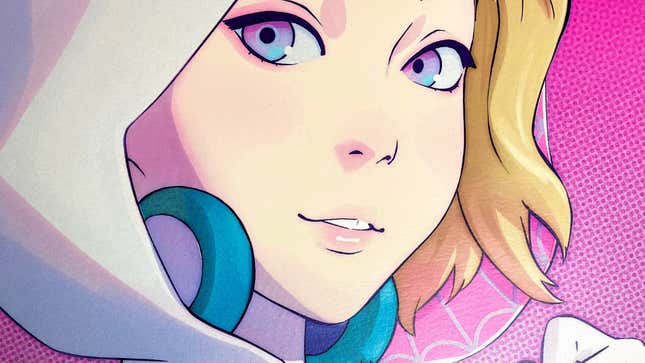 Spider-Gwen Across the Spider-Verse Poster by Ilya Kuvshinov