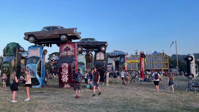 Une photo de Carhenge à Glastonbury 