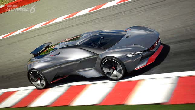 Front quarter view of Peugeot Vision Gran Turismo