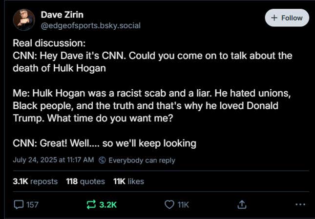 Image for article titled The Internet Reacts To Hulk Hogan's Death