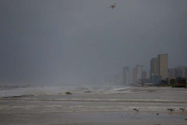 Panama City Beach, Florida, as Hurricane Michael approaches on Oct. 10.