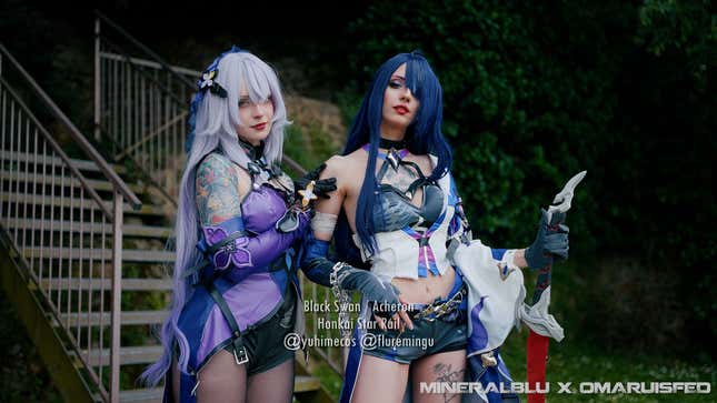 A photograph of a cosplayer at Il Volta Italy.