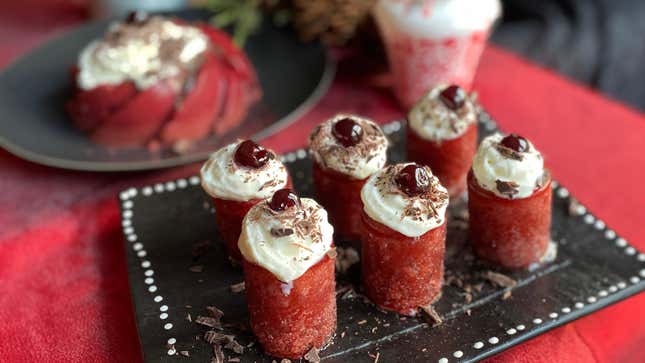 Cherry Cordial Jell-O Shots