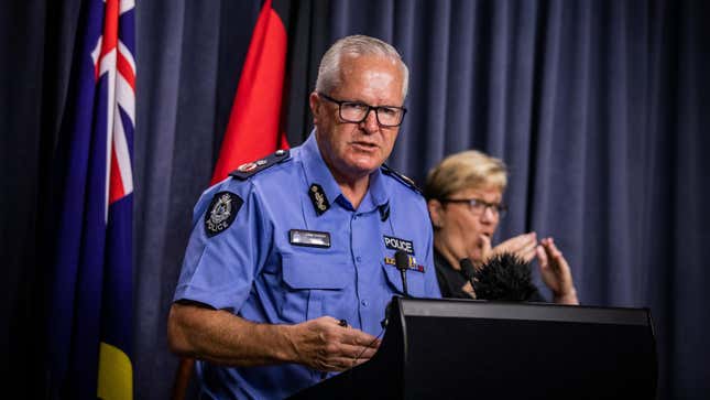 File photo of Western Australia’s Police Commissioner Chris Dawson in February 2021.