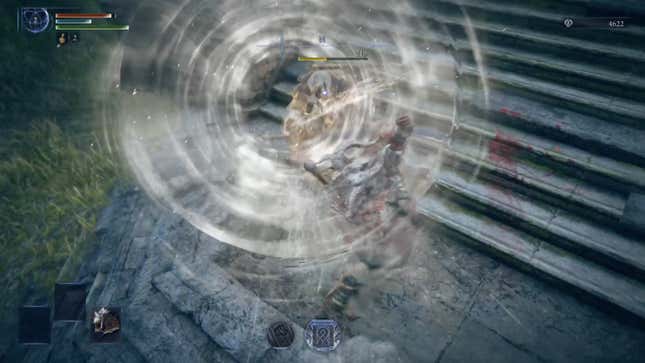 Raider delivers a powerful attack against an enemy.