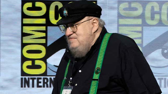 George R.R. Martin speaks onstage at the "House of the Dragon" panel during 2022 Comic Con International: San Diego at San Diego Convention Center on July 23, 2022 in San Diego, California