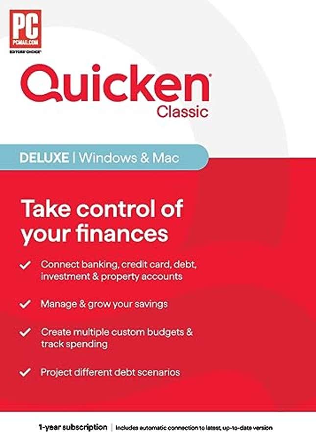 Image for article titled Quicken Classic Deluxe, Now 11% Off